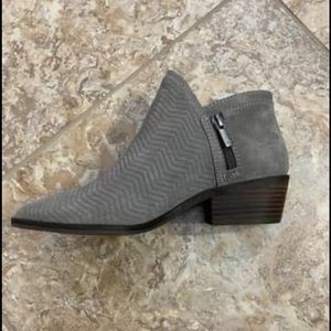 Lucky brand gray ankle booties - size 8